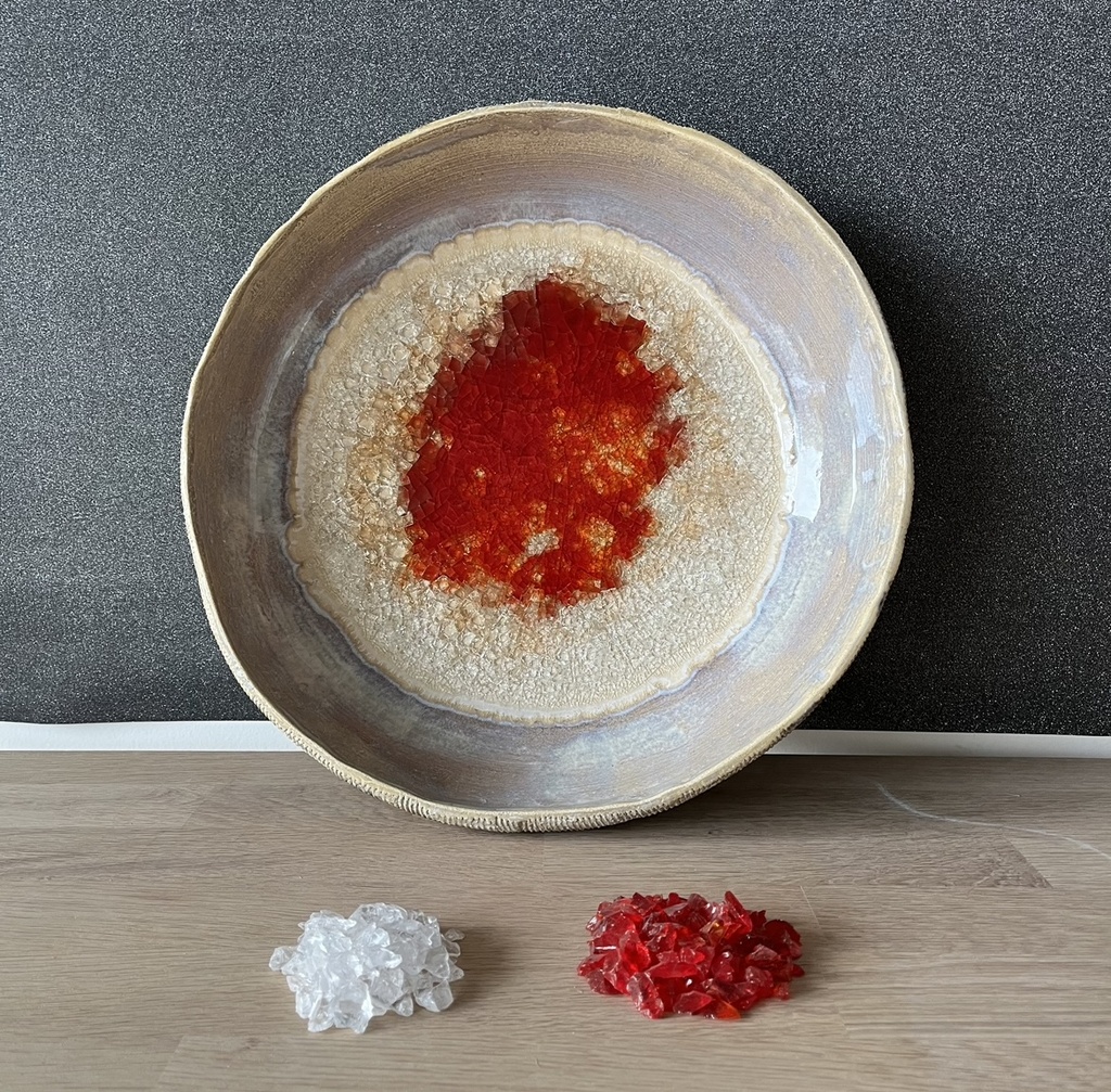 Eclats de verre- Rubis- 500g