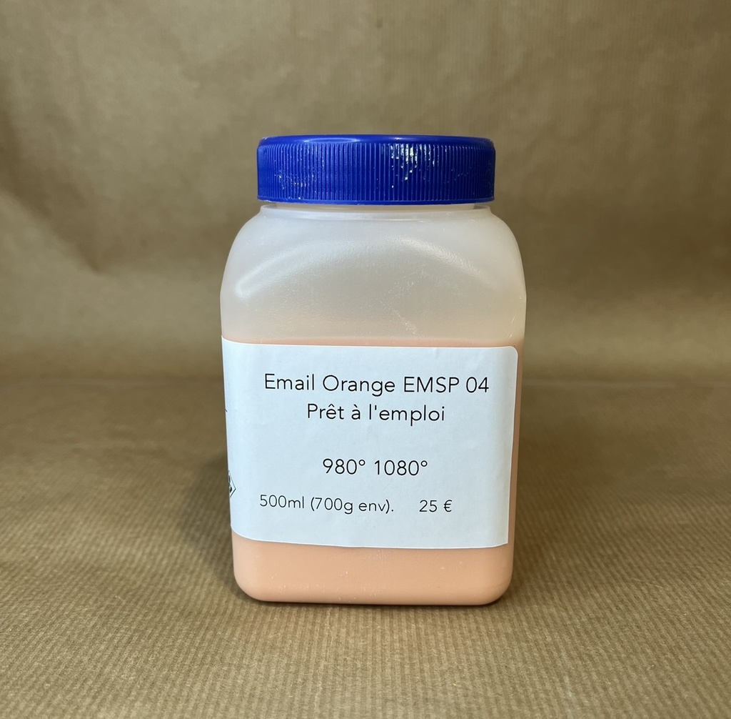 Email orange- EMSP04- prêt à l'emploi 500ml - 980° à 1260°