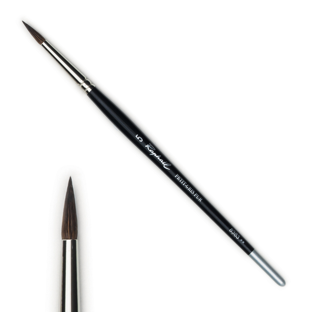 Pinceau aquarelle petit gris extra pur n°5 rond