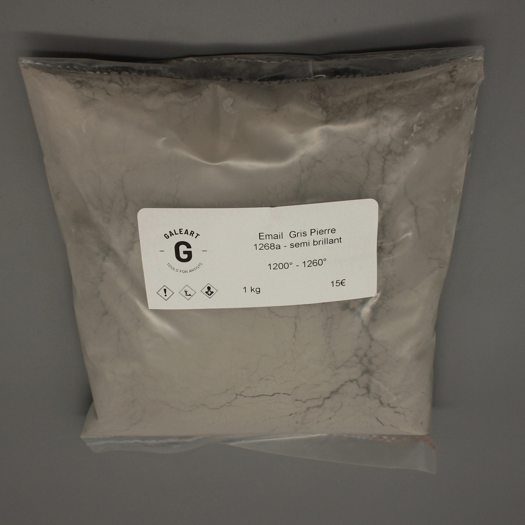 Email gris pierre - Semi brillant - 1268a - 1kg - HT