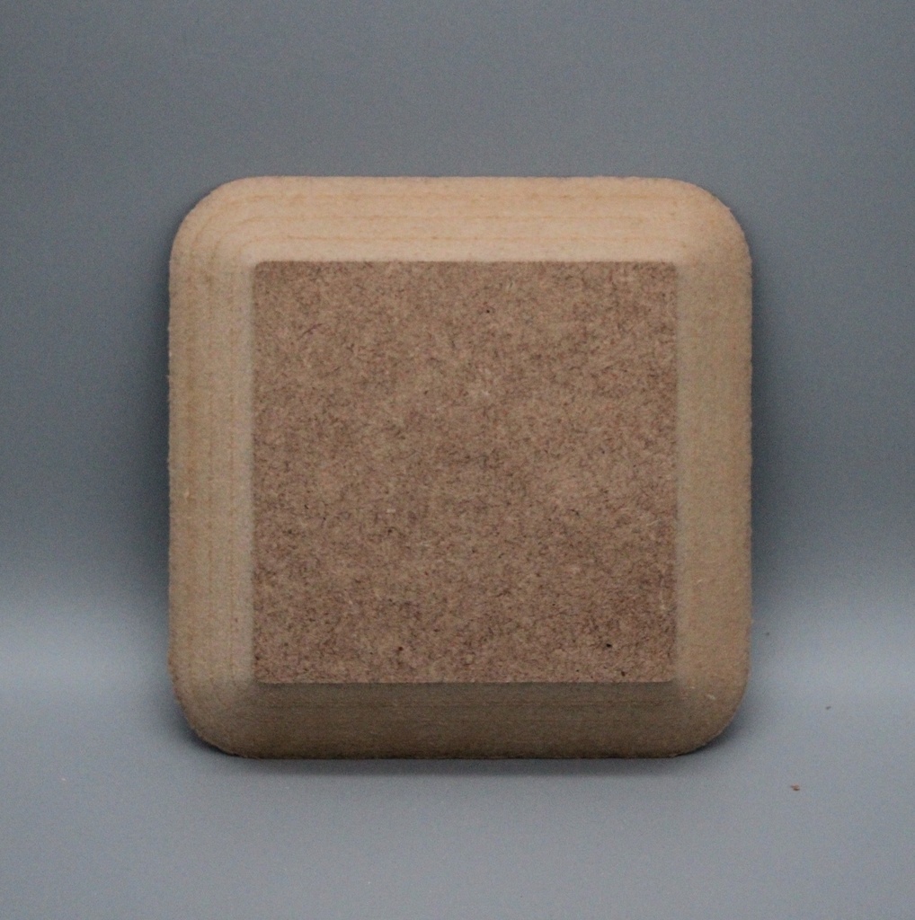Moule d'estampage carré (angles arrondis) - Petit format - MDF