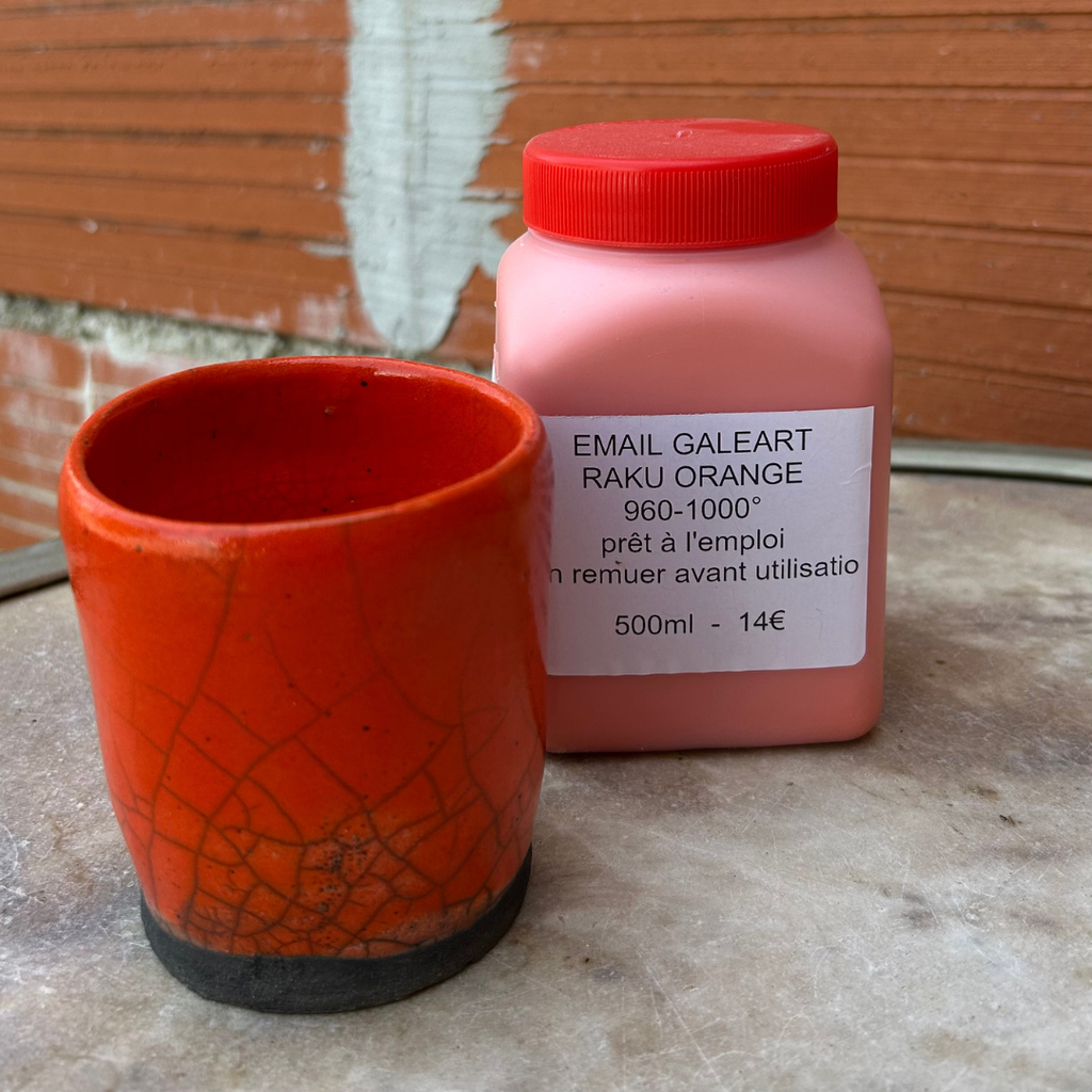 Émail Galeart RAKU ORANGE