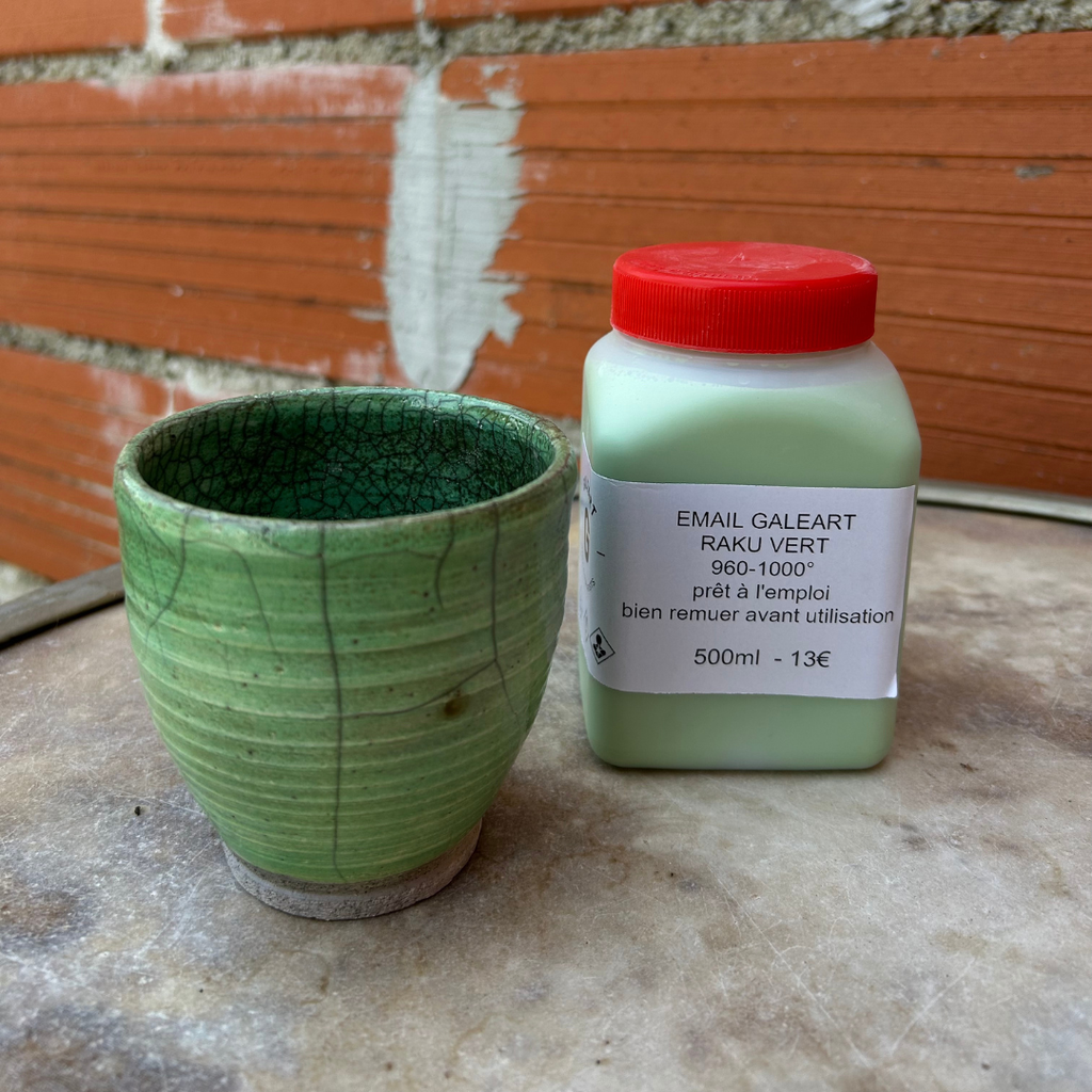 Émail Galeart RAKU VERT