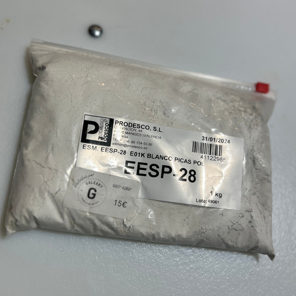 Émail EESP28 Blanc Piqué (1kg) 