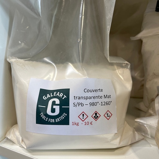 Couverte mat transparente EMSP00 - S/Pb 980-1260 degré-1kg, BT-HT