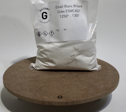 Email blanc brillant grès-ESMC6021, HT 1kg