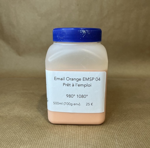 Email orange- EMSP04- prêt à l'emploi 500ml - 980° à 1260°