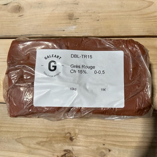 Grès rouge ch 15% – 0-0.5mm – 10kg