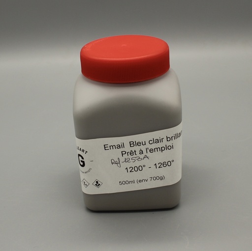 Email bleu clair brillant - 1253A - 500ml - Prêt à l'emploi - HT