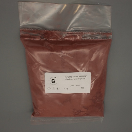Email brillant effet brun-gris rougeâtre - CJ1259 - 1kg - HT