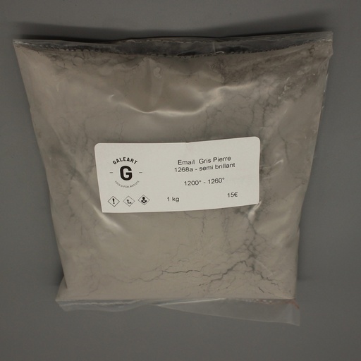 Email gris pierre - Semi brillant - 1268a - 1kg - HT